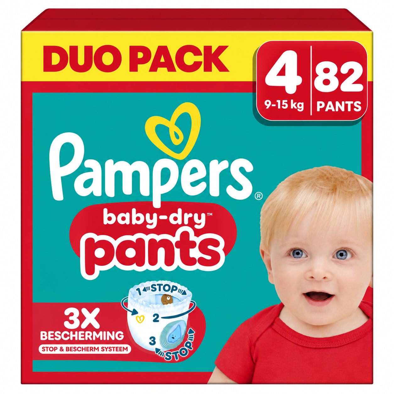 Pampers  Baby Dry Pants - Maat 4 - Mega Pack - 82 stuks - 9/15KG