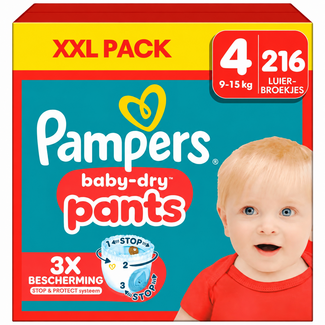 Pampers Pampers - Baby Dry Pants - Maat 4 - Mega Pack - 216 stuks - 9/15 KG