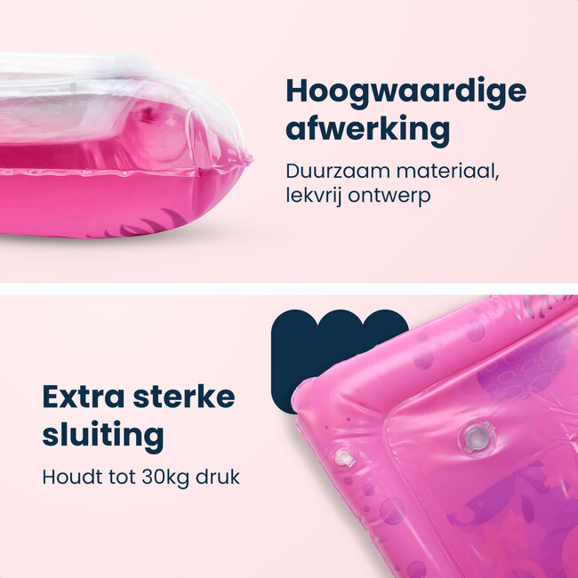 Dutsi - Waterspeelmat Baby - Watermat - Stimuleert Motorische Ontwikkeling - BPA Vrij & Lekvrij - Kraamcadeau - 61x50cm – Roze