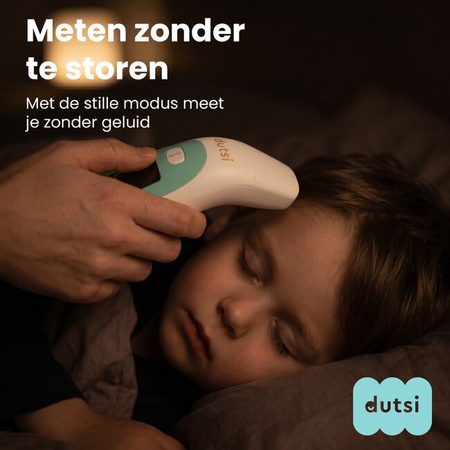 Dutsi Thermometer - Oorthermometer & Voorhoofd Thermometer - Digitale Koortsthermometer voor Baby & Volwassene - Snel & Nauwkeurig - Inclusief batterijen