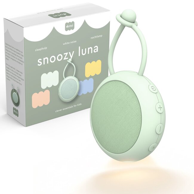 Dutsi - Snoozy Luna - White Noise Machine - 10 Geluiden - Timer - Nachtlampje - Calming Sage