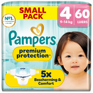 Pampers Pampers - Premium Protection - Maat 4 - Small Pack - 60 stuks - 9/14 KG