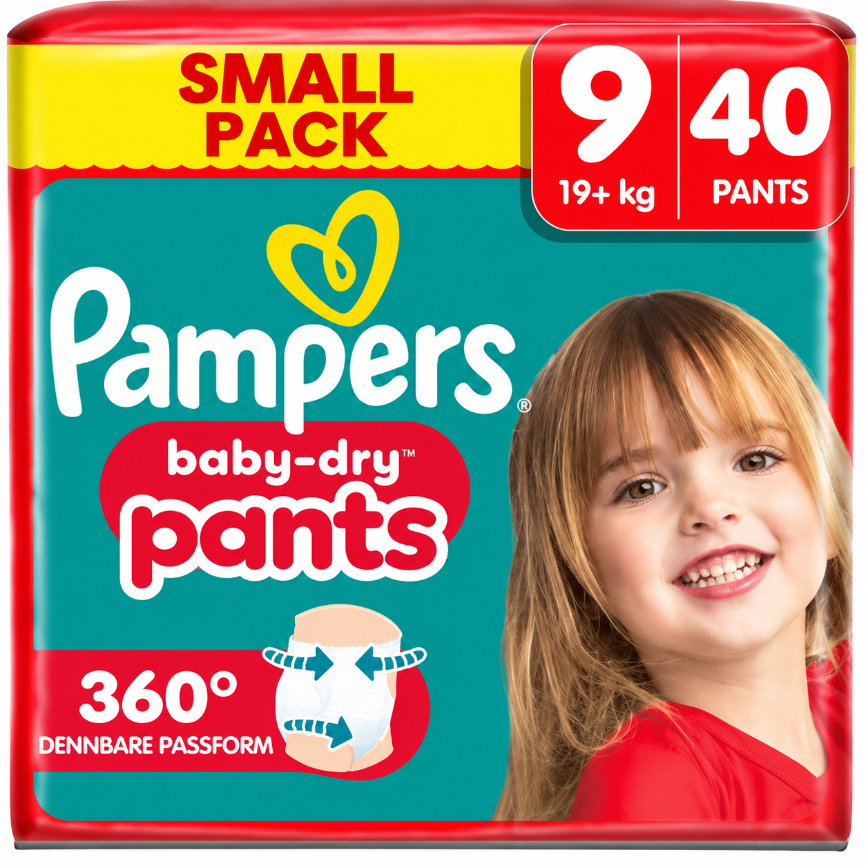 Pampers  Baby Dry Pants - Maat 9 - Small Pack - 40 stuks - 19+KG