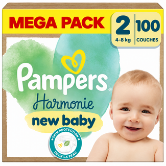 Pampers Pampers - Harmonie - Maat 2 - Mega Pack - 100 stuks - 4/8 KG