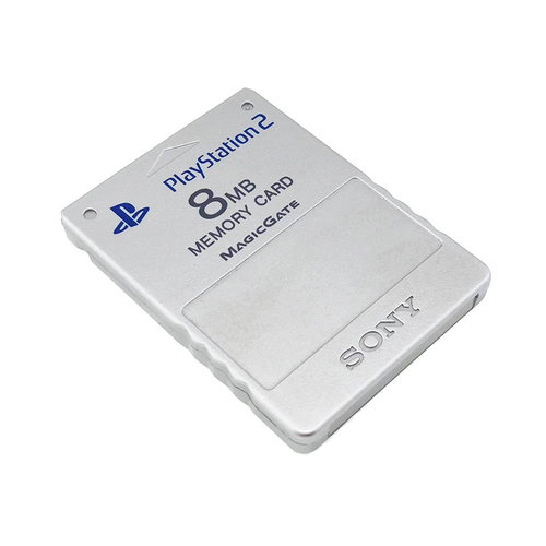 Playstation 2 - 8MB Memory Card - Zilver Playstation 2 - 8MB Memory Card - Zilver