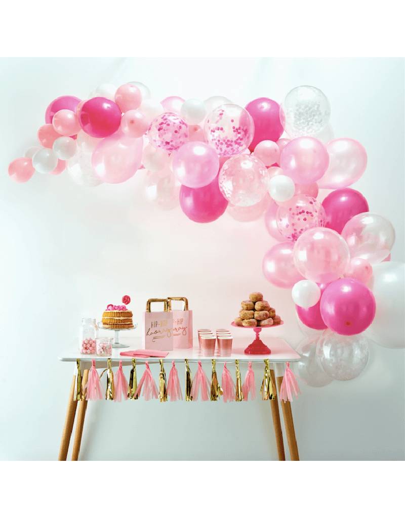 Ballonnenboog roze DIY - Lief & Jarig