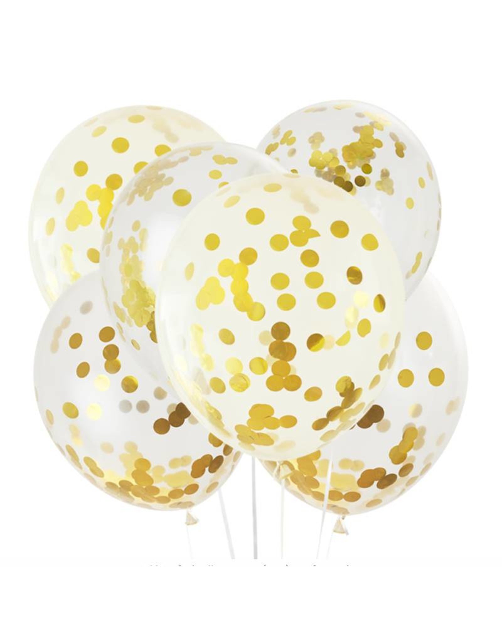 House of Gia Confetti ballonnen goud | 6 stuks