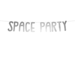 PartyDeco Slinger 'Space party' zilver | 96 cm