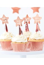 Ginger Ray Cupcake prikkers Twinkle Twinkle | 12 stuks