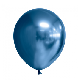 Chrome ballonnen blauw (30 cm) | 10st