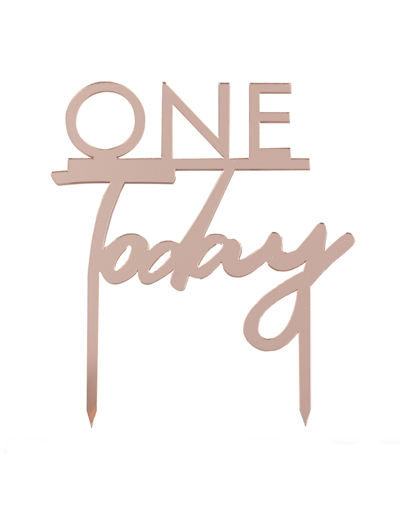 Ginger Ray Taarttopper 'One Today' rosé goud