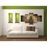 Karo-art Schilderij Boeddha (160x80cm)