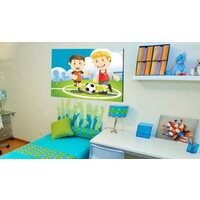 Schilderij Speel voetbal met ons