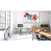 Schilderij Zebra in kleur