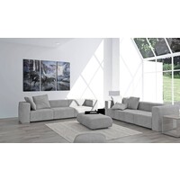 Schilderij Zwart paard voor waterval II