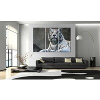 Schilderij - Witte tijger