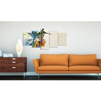 Schilderij - Vogel’s muziek - 5 Luik