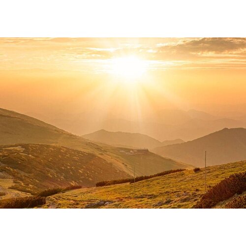 Schilderij Zonsondergang in de vallei