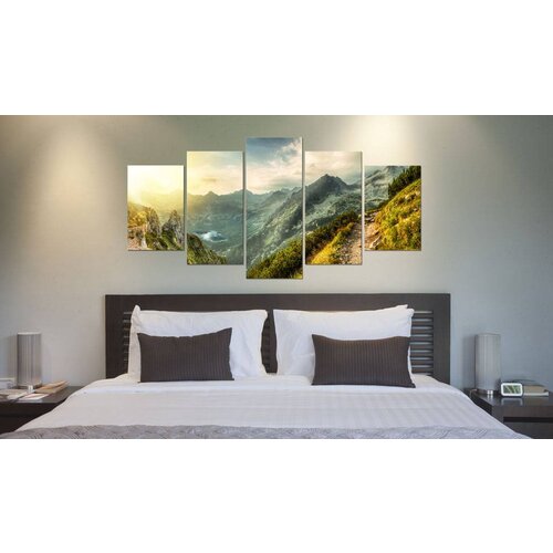 Schilderij Slowaaks berglandschap