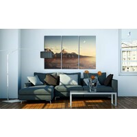 Schilderij Warme avond in de bergen