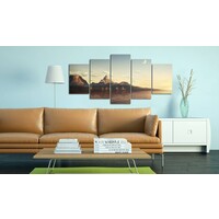 Schilderij Zonsopgang in de bergen