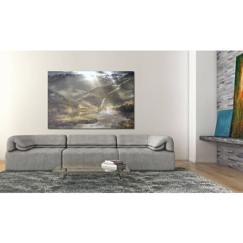 Schilderij Het land van mist