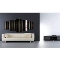 Schilderij Berken in de nacht