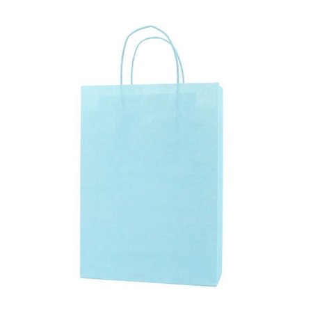 250 x Papieren tas - Aqua blauw - 120 grs.