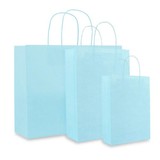  250 x Papieren tas - Aqua blauw - 120 grs.