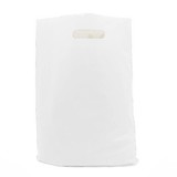  500 x Plastic tas 37 x 44 + 8 cm., Wit