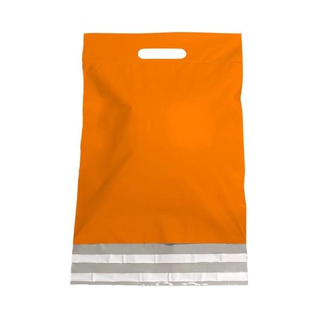 250 x Verzendtassen 30 x 32 cm + klep en handgreep, oranje