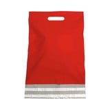  250 x Verzendtassen 45 x 48 cm + klep en handgreep, rood