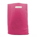  400 x Plastic tas 35 x 44 + 2 x 4 cm., Magenta
