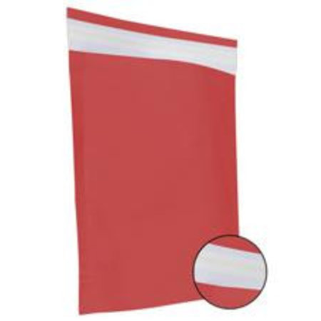 250 x Papieren verzendzakken 48 x 37 + 12 cm., rood