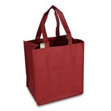  50 x Non Woven wijnflestassen 27 + 19 x 30 cm., Bordeaux rood