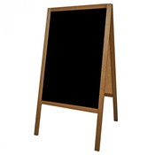 Krijtstoepbord - Dubbelzijdig - 100 x 60 cm.
