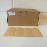  Eco labels 75 x150 mm, 1000 x naturel bruin