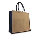  50 x Jute tassen 45 + 17 x 40 cm.  Donkerblauw