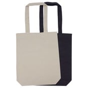 100 x Canvas tote bags XL - Ecru / Zwart