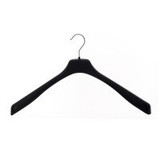  80 x Jumbo-Kleiderbügel 50cm ohne Steg Schwarz