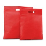  400 x Non-Woven Tragetaschen 30 x 40 cm., Rot