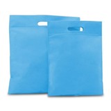  400 x Non-Woven Tragetaschen 40 x 45 cm., Aqua blau