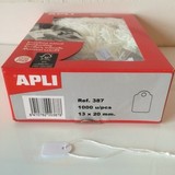  Apli-Auszeichnungsetiketten, 13x20mm, 1000x weiß