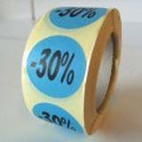  Etiket blau 27mm -30 %, 500/Rolle