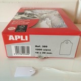  Apli-Auszeichnungsetiketten, 18x29mm, 1000 x weiß