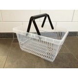  Einkaufskörbe mit Doppelgriff 22 L, transparent