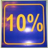  3 x Schaufensterplakat 10%