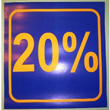  3 x Schaufensterplakat 20 %