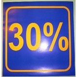  3 x Schaufensterplakat 30 %