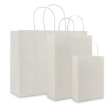  100 x  Papiertragetaschen – 54+13x46 cm  weiss